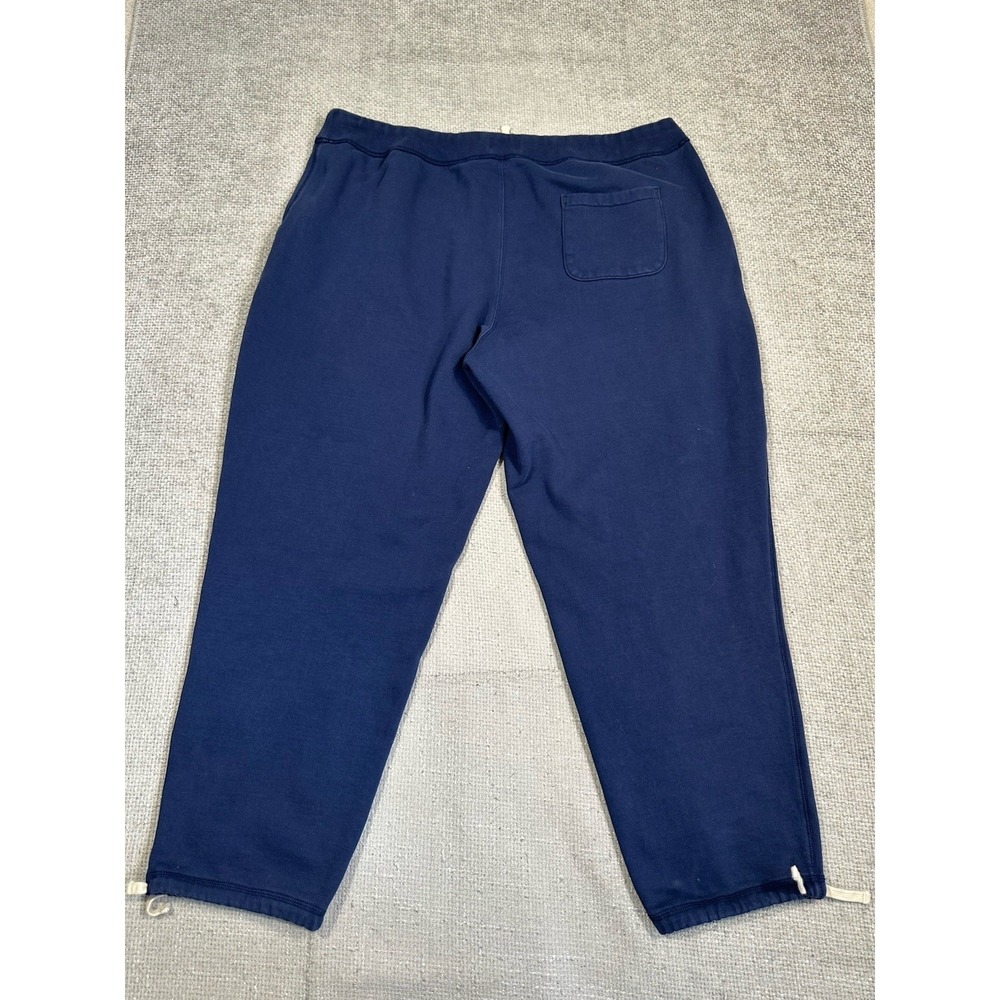 Polo Ralph Lauren Sweatpants Mens 3XB Navy Blue Fleece Ankle Adjust Pony Read - Picture 2 of 12